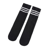 Maxbell Kids Mid Calf Socks Elastic Knee High Socks Breathable Tube Socks Boot Socks Black