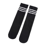 Maxbell Kids Mid Calf Socks Elastic Knee High Socks Breathable Tube Socks Boot Socks Black