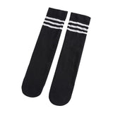 Maxbell Kids Mid Calf Socks Elastic Knee High Socks Breathable Tube Socks Boot Socks Black