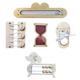 Maxbell Wooden Busy Board Kids Boy Girl Fine Motor Skill for Kids Preschool Children