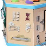 Maxbell Wooden Busy Board Kids Boy Girl Fine Motor Skill for Kids Preschool Children