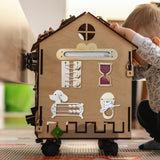 Maxbell Wooden Busy Board Kids Boy Girl Fine Motor Skill for Kids Preschool Children