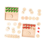 Maxbell Montessor Toys Counting Numbers Toy for Ages 3+ Birthday Gifts Home Teaching