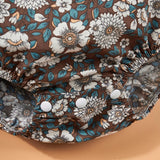 Maxbell 2x Newborn Rompers Round Neck Ruffled Bodysuit for Playwear Sleep Daily Life