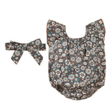 Maxbell 2x Newborn Rompers Round Neck Ruffled Bodysuit for Playwear Sleep Daily Life