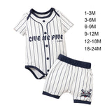 Maxbell Baby Summer Clothing Set Newborn Outfit for Family Days Play Wear Photograph 1 to 3 Months