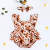 Maxbell Girls Romper Breathable Infant Jumpsuit for Birthday Photograph Props Casual 6 to 9 month