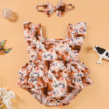 Maxbell Girls Romper Breathable Infant Jumpsuit for Birthday Photograph Props Casual 12 to 18 months