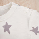 Maxbell 2Pcs i Love Mummy Daddy Breathable Summer Baby Jumpsuit Set for Home Holiday 6 to 9Month