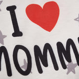 Maxbell 2Pcs i Love Mummy Daddy Breathable Summer Baby Jumpsuit Set for Home Holiday 12 to 18Month