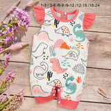 Maxbell Newborn Cartoon Pyjama Playsuit Outfits Clothes for Halloween Holiday Casual 1 to 3 Months