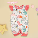 Maxbell Newborn Cartoon Pyjama Playsuit Outfits Clothes for Halloween Holiday Casual 1 to 3 Months