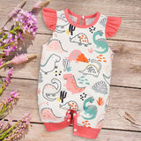Maxbell Newborn Cartoon Pyjama Playsuit Outfits Clothes for Halloween Holiday Casual 3 to 6 Months