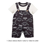 Maxbell Baby Short Sleeve Rompers Summer Crawl Coveralls for Holiday Daily Wear 1 to 3 Month