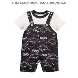 Maxbell Baby Short Sleeve Rompers Summer Crawl Coveralls for Holiday Daily Wear 1 to 3 Month