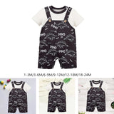 Maxbell Baby Short Sleeve Rompers Summer Crawl Coveralls for Holiday Daily Wear 1 to 3 Month