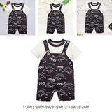 Maxbell Baby Short Sleeve Rompers Summer Crawl Coveralls for Holiday Daily Wear 1 to 3 Month