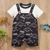 Maxbell Baby Short Sleeve Rompers Summer Crawl Coveralls for Holiday Daily Wear 6 to 9 Month