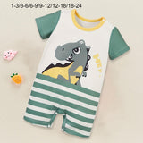 Maxbell Newborn Cartoon Pyjama Playsuit Clothes for Baptism Birthday Party Sleepwear 1 to 3 Months
