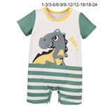 Maxbell Newborn Cartoon Pyjama Playsuit Clothes for Baptism Birthday Party Sleepwear 1 to 3 Months