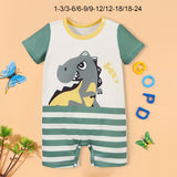 Maxbell Newborn Cartoon Pyjama Playsuit Clothes for Baptism Birthday Party Sleepwear 1 to 3 Months