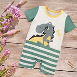 Maxbell Newborn Cartoon Pyjama Playsuit Clothes for Baptism Birthday Party Sleepwear 1 to 3 Months