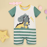 Maxbell Newborn Cartoon Pyjama Playsuit Clothes for Baptism Birthday Party Sleepwear 3 to 6 Months