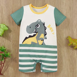 Maxbell Newborn Cartoon Pyjama Playsuit Clothes for Baptism Birthday Party Sleepwear 6 to 9 Months