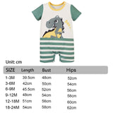 Maxbell Newborn Cartoon Pyjama Playsuit Clothes for Baptism Birthday Party Sleepwear 9 to 12 Months