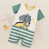 Maxbell Newborn Cartoon Pyjama Playsuit Clothes for Baptism Birthday Party Sleepwear 9 to 12 Months