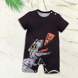 Maxbell Newborn Infant Baby Summer Short Sleeve Rompers Photo Outfits for Home Party 3 to 6 months