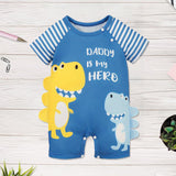 Maxbell Baby Short Sleeve Rompers Crawl Coveralls for Photography Props Home Holiday 6  to 9 Month