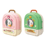 Maxbell Pet Backpack Toy Suitcase Pet House Carrier Toy for Party Birthday Gathering Pink