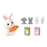 Maxbell Pet Backpack Toy Suitcase Pet House Carrier Toy for Party Birthday Gathering Pink