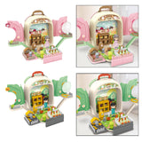 Maxbell Pet Backpack Toy Suitcase Pet House Carrier Toy for Party Birthday Gathering Pink