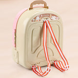 Maxbell Pet Backpack Toy Suitcase Pet House Carrier Toy for Party Birthday Gathering Pink