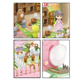 Maxbell Pet Backpack Toy Suitcase Pet House Carrier Toy for Party Birthday Gathering Pink