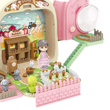 Maxbell Pet Backpack Toy Suitcase Pet House Carrier Toy for Party Birthday Gathering Pink