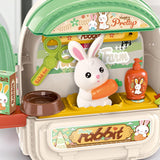 Maxbell Pet Backpack Toy Suitcase Pet House Carrier Toy for Party Birthday Gathering green