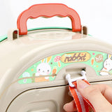 Maxbell Pet Backpack Toy Suitcase Pet House Carrier Toy for Party Birthday Gathering green