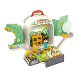 Maxbell Pet Backpack Toy Suitcase Pet House Carrier Toy for Party Birthday Gathering green