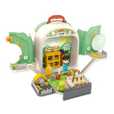 Maxbell Pet Backpack Toy Suitcase Pet House Carrier Toy for Party Birthday Gathering green