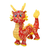 Maxbell Dragon Doll Decorative Dragon Plush Toy for Dorm Birthday Present Restaurant red 35cm