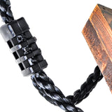 Maxbell Wooden Swing Seat with Hanging Rope Durable Flat Bench Seat for Garden Patio
