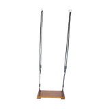 Maxbell Wooden Swing Seat with Hanging Rope Durable Flat Bench Seat for Garden Patio