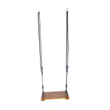 Maxbell Wooden Swing Seat with Hanging Rope Durable Flat Bench Seat for Garden Patio