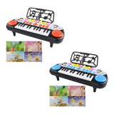 Maxbell Electronic Keyboard Multi Function Teaching for Kids Electric Keyboard Piano red