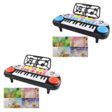Maxbell Electronic Keyboard Multi Function Teaching for Kids Electric Keyboard Piano red