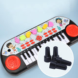 Maxbell Electronic Keyboard Multi Function Teaching for Kids Electric Keyboard Piano red