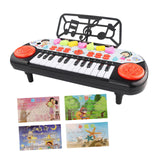 Maxbell Electronic Keyboard Multi Function Teaching for Kids Electric Keyboard Piano red